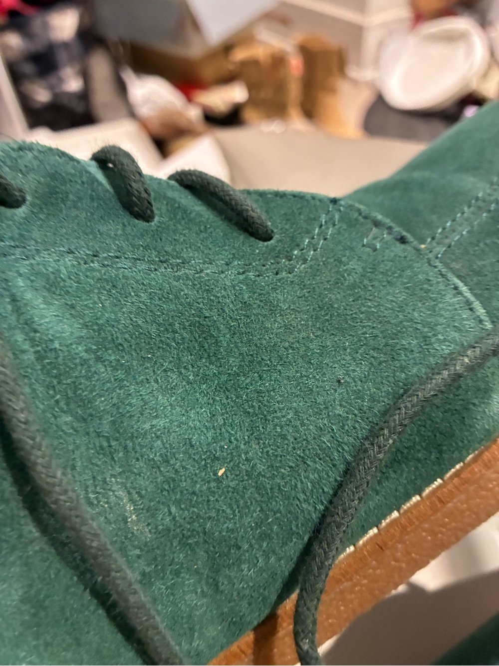 Nine West Green Suede Ankle Booties